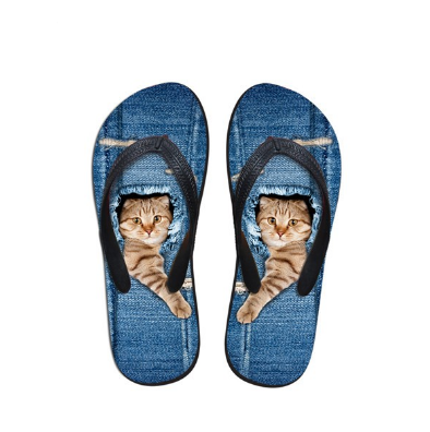 Fashion Beach Sandale Shoes Cute Cat Slippers