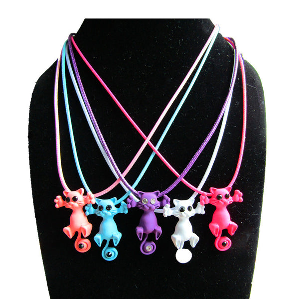 2016 New Multiple Color Fashion Hot Cute Cat Necklace