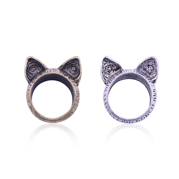 Vintage Orecchiette Cat Rings For Women