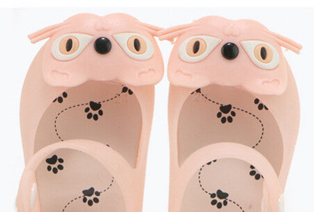 Baby Girl Shoes Brand Funny Cartoon Lovely Cat Kids Shoes