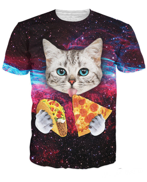 Taco Cat T-Shirt Cute Cat Kitten With Blue Eyes