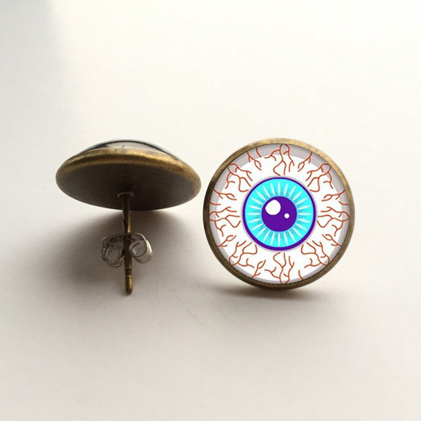 Art Picture Dragon Eye Earring Steampunk Jewelry