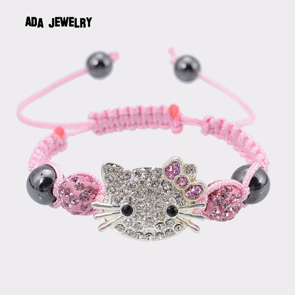 Handmade Cute Children Cat Hello Kitty Bracelet