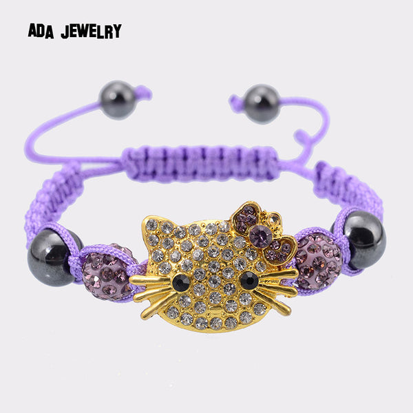 Handmade Cute Children Cat Hello Kitty Bracelet