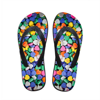 Trendy Cute Ladies Colorful Cat Print Stylish Slippers