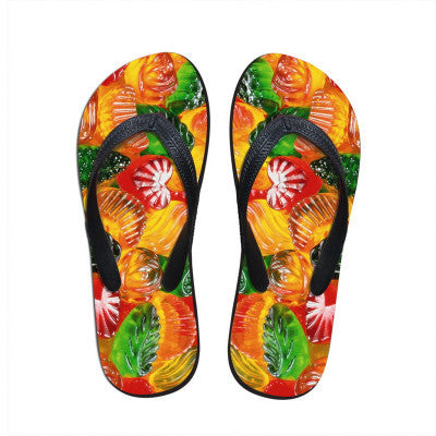 Trendy Cute Ladies Colorful Cat Print Stylish Slippers