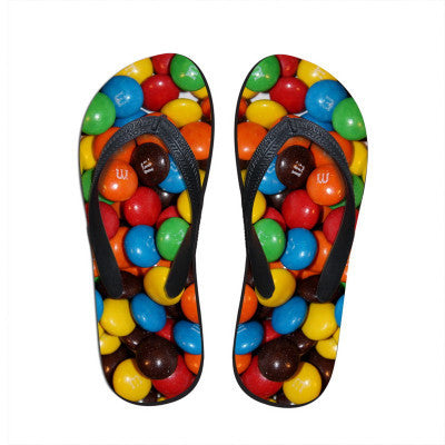 Trendy Cute Ladies Colorful Cat Print Stylish Slippers