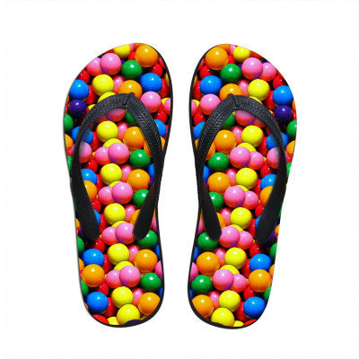 Trendy Cute Ladies Colorful Cat Print Stylish Slippers