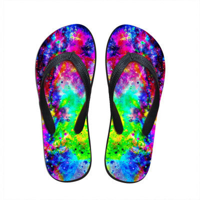 Trendy Cute Ladies Colorful Cat Print Stylish Slippers